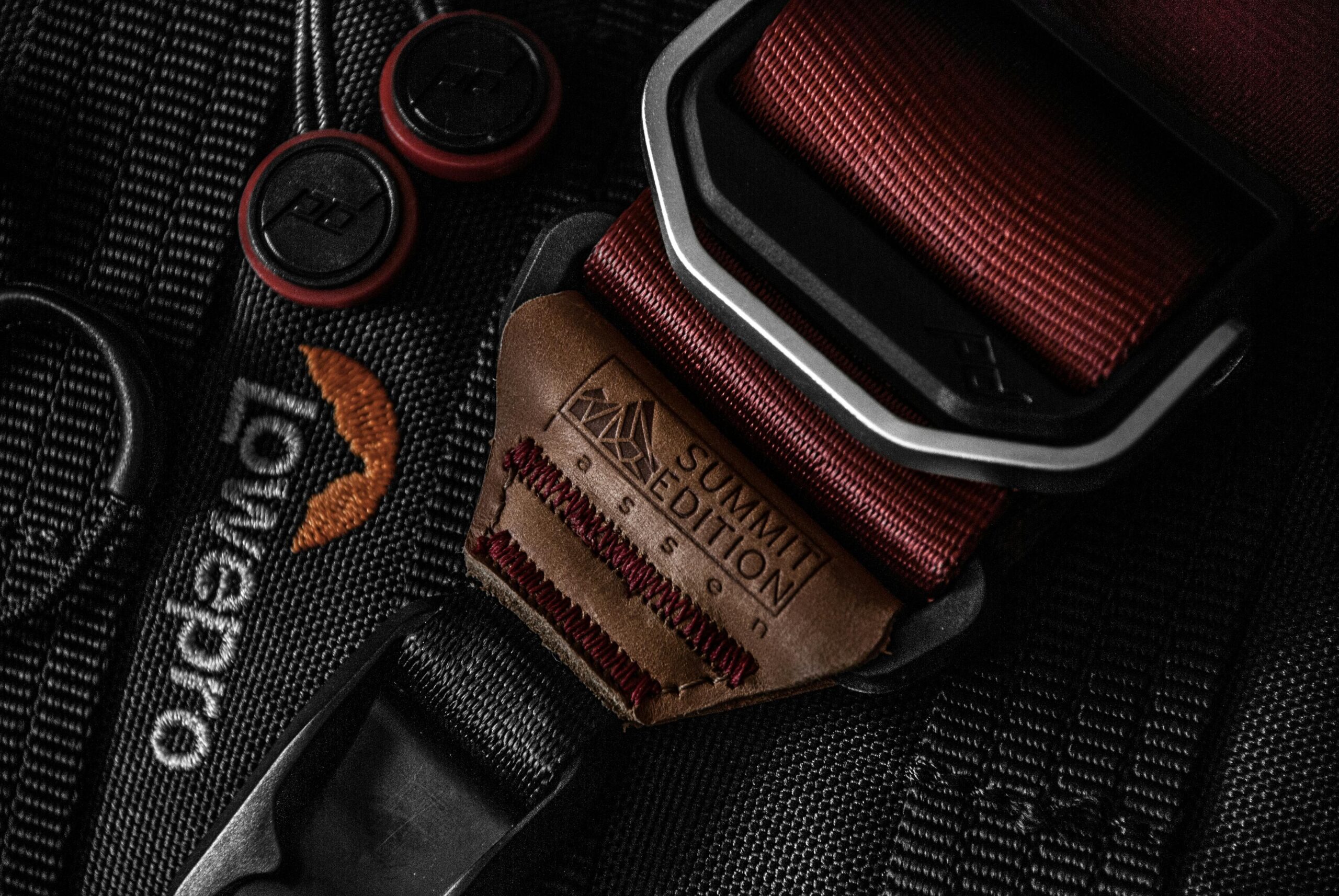 Close-up shot of high-quality vacuum-sealed luggage materials