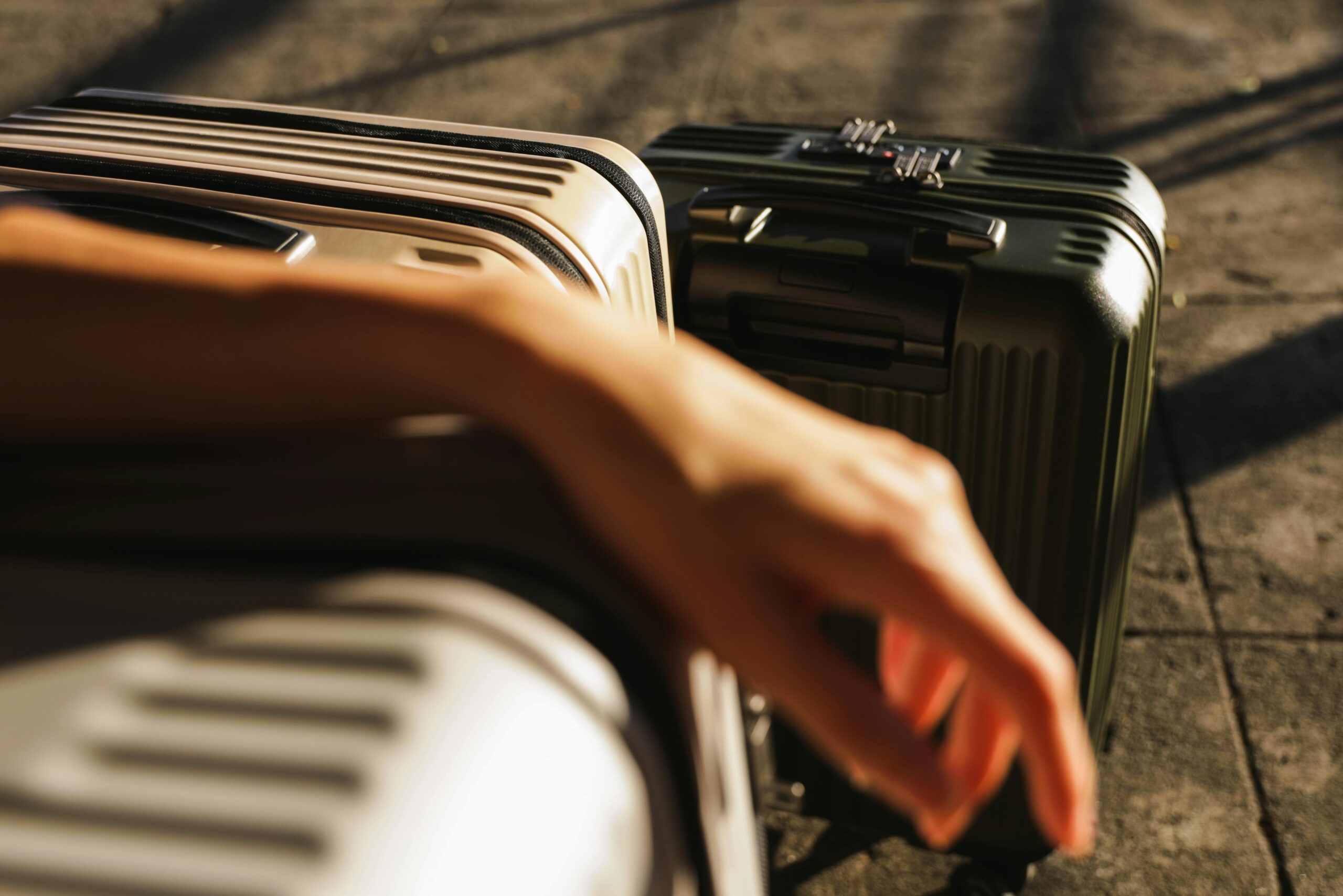luggage travel scene