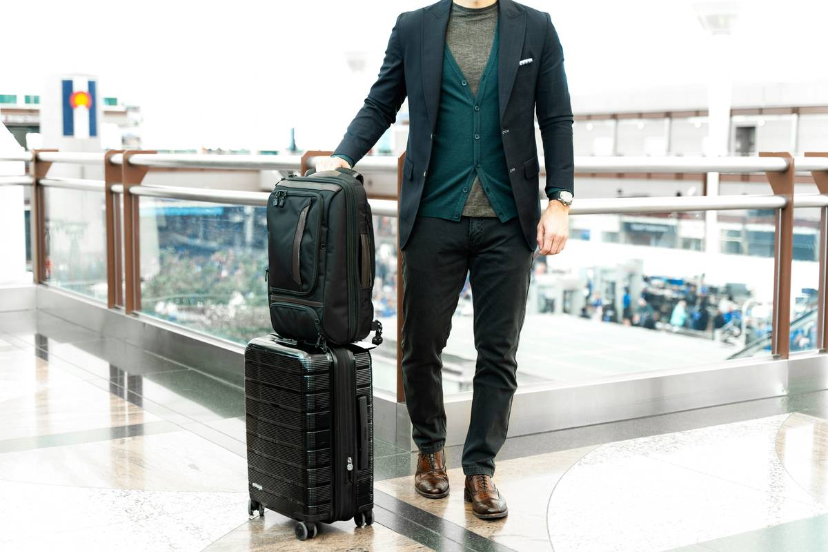 Customer photos showcasing different styles of flex pack business bags