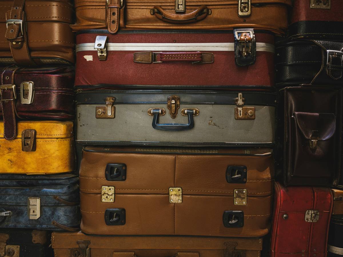 classic old travel suitcases with nostalgic style